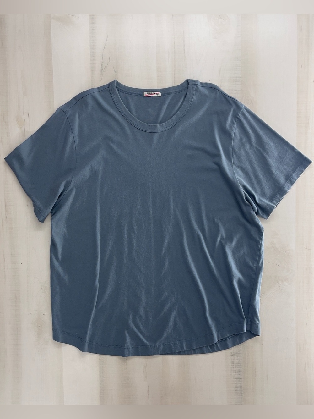 BUCK MASON men’s cotton tee T-shirt casual blue gray XXL